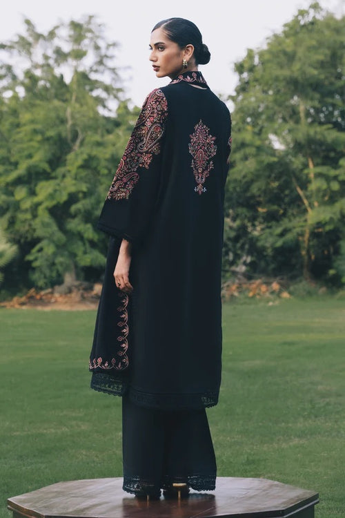 Black Embroidered 3-Piece Suit