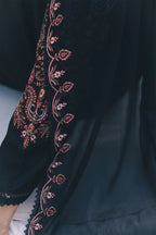 Black Embroidered 3-Piece Suit