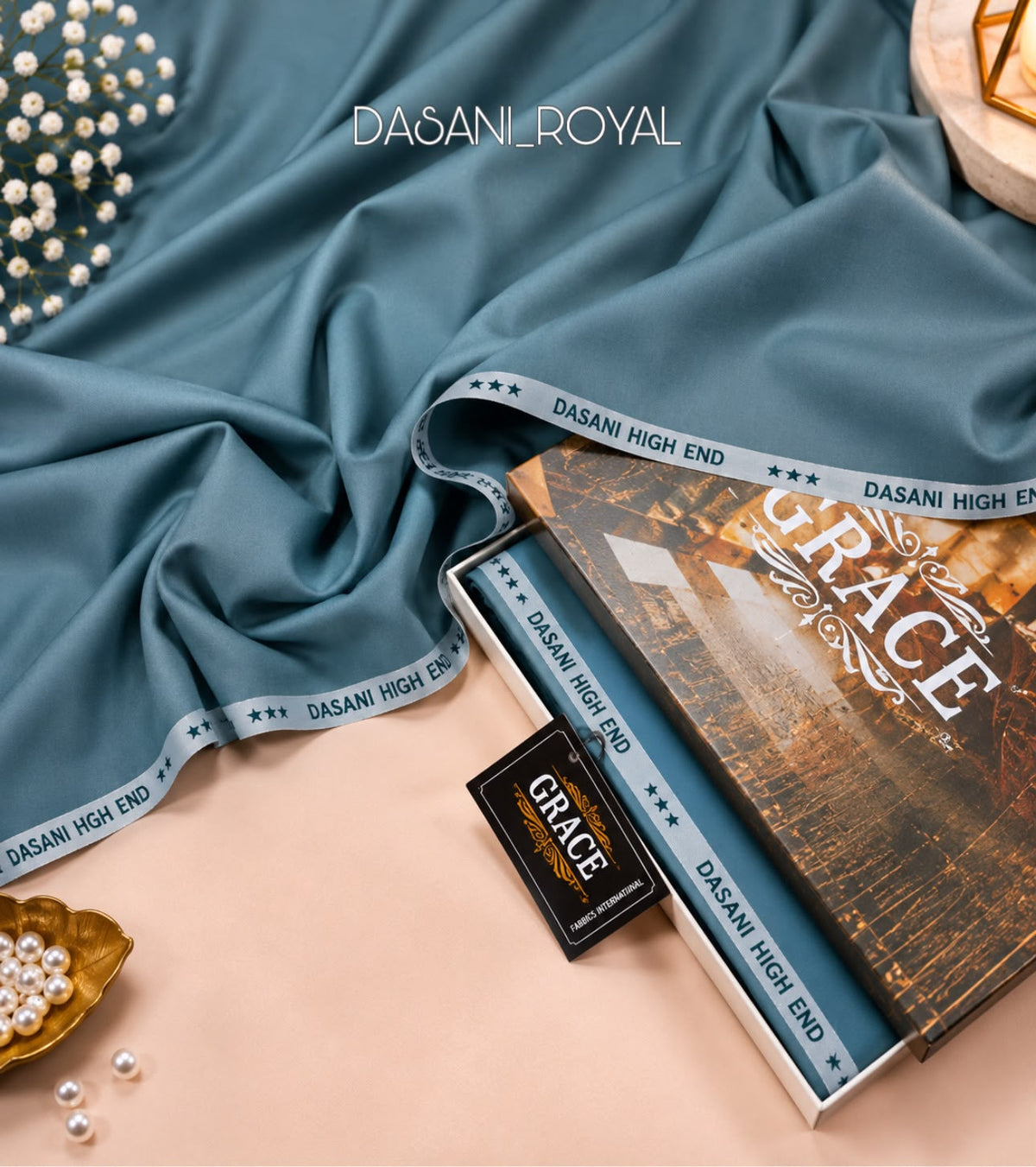 Grace Dasani Royal Men's Unstitched Fabric