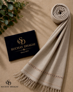 J. Premium Men's Pure Wool Shawl