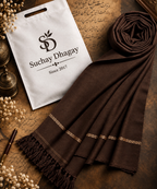 J. Premium Men's Pure Wool Shawl