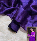 Shesha Silk Party Wear 2-Piece Stone Work Suit